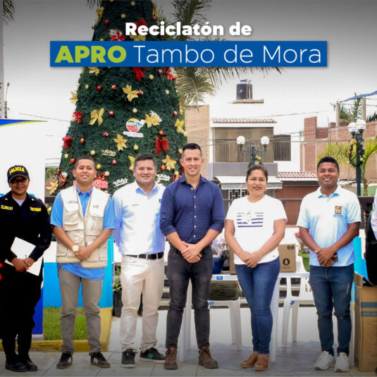 APRO Tambo de Mora, en alianza con la Municipalidad de Tambo de Mora y la Asociación de Recicladores, llevó a cabo la gran {hashtag|#|Reciclatón} que consiguió concientizar a los alumnos de las Instituciones Educativas San Martín y Miguel Grau Seminario, promoviendo el reciclaje y cuidado ambiental, mediante la recolección de hasta 319 kilos de residuos.