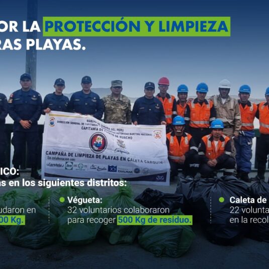 Celebrando el día internacional de la limpieza de playas, participamos en las actividades organizadas por Aproferrol, Aprochicama, Apro Tambo de Mora y Apro Norte Chico, reafirmando así nuestro compromiso con la protección de los ecosistemas marinos.