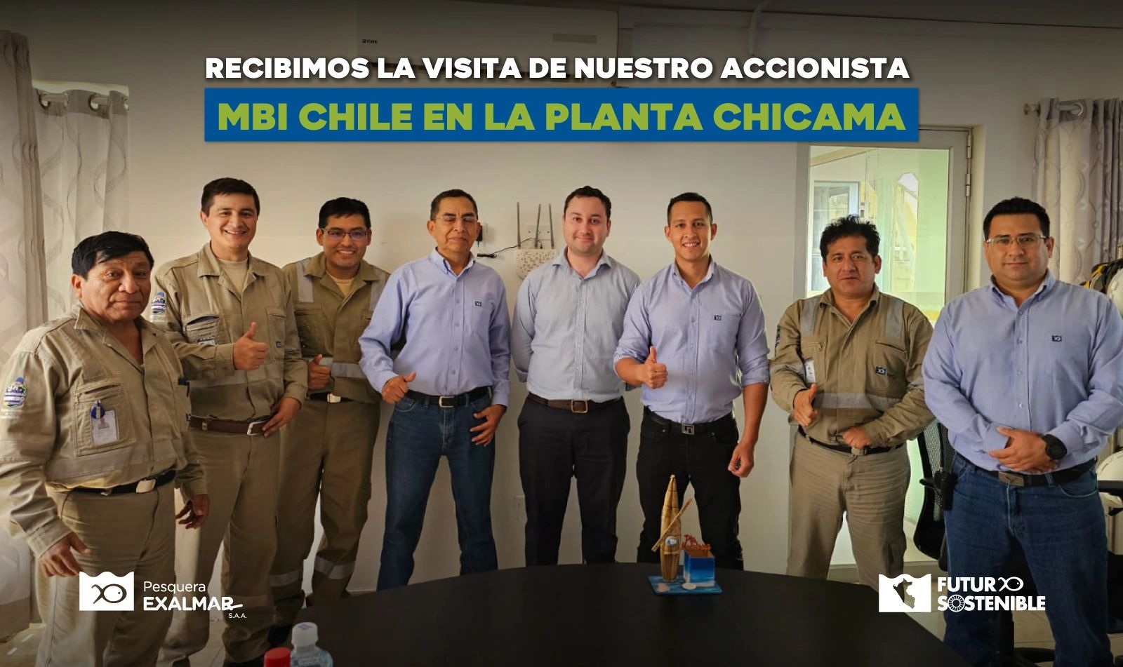 Tuvimos la visita de nuestro accionista MBI de Chile en nuestra Planta Chicama.
