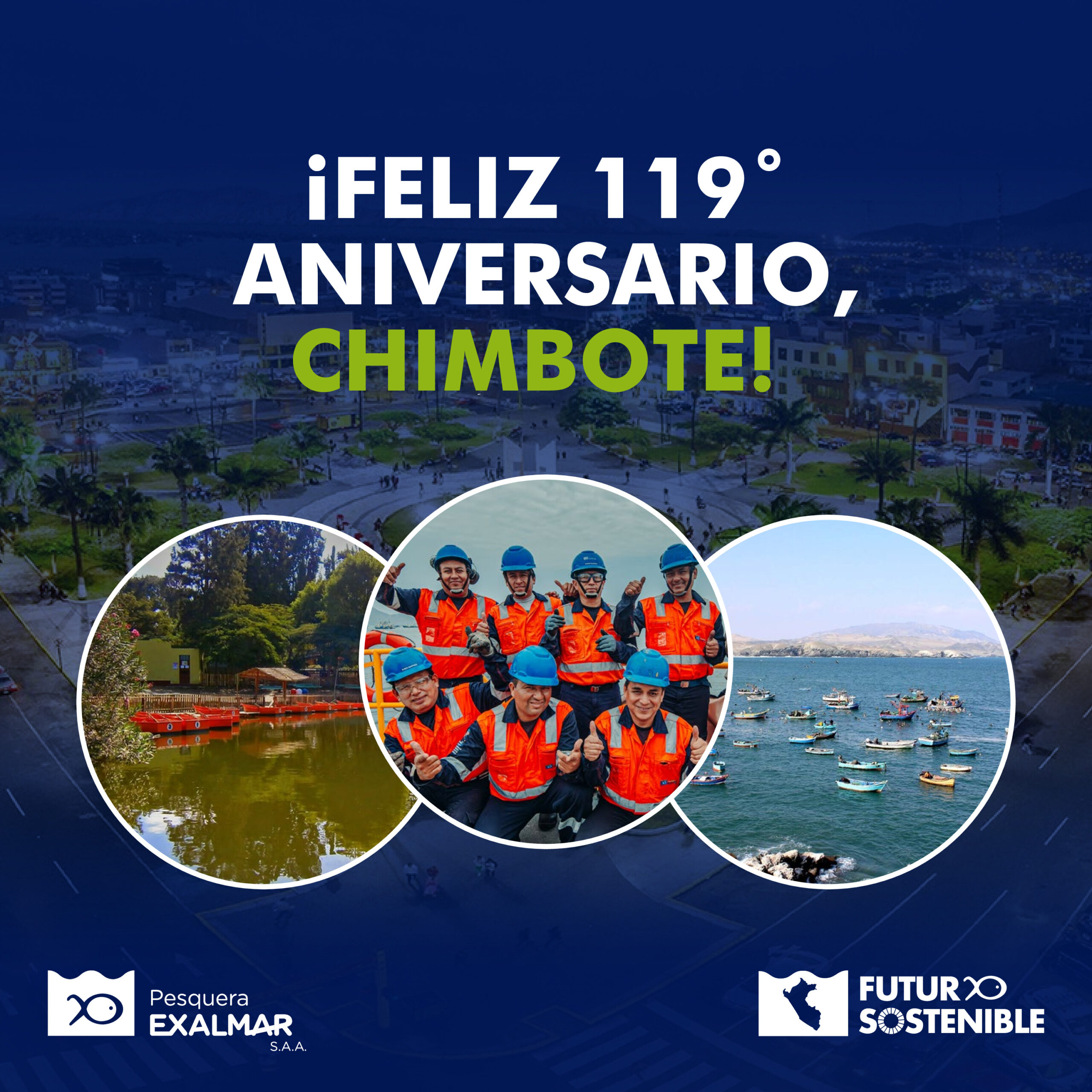 Hoy saludamos a Chimbote en su 119° aniversario, una ciudad pujante que ha sido parte fundamental de la historia pesquera del país.