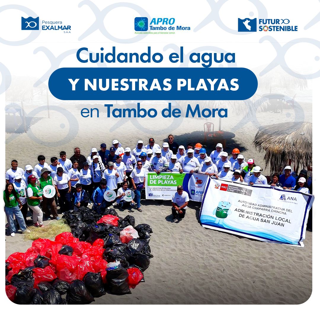 APRO Tambo de Mora lidera jornada por el cuidado del agua y las playas