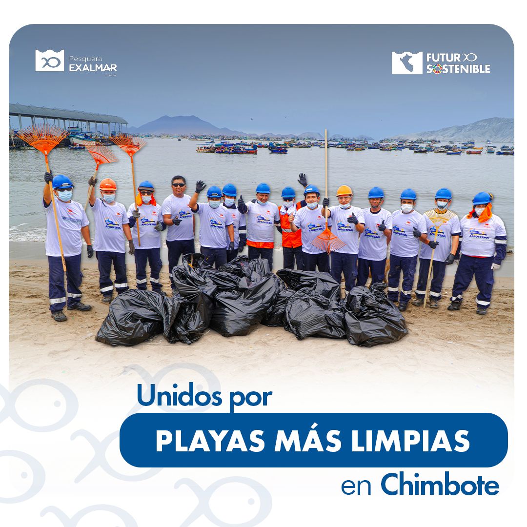 APROFERROL al frente de la jornada por playas más limpias en Chimbote