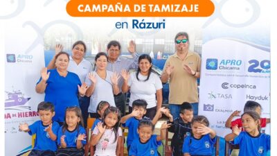 Aprochicama impulsa la detección temprana de anemia en Rázuri