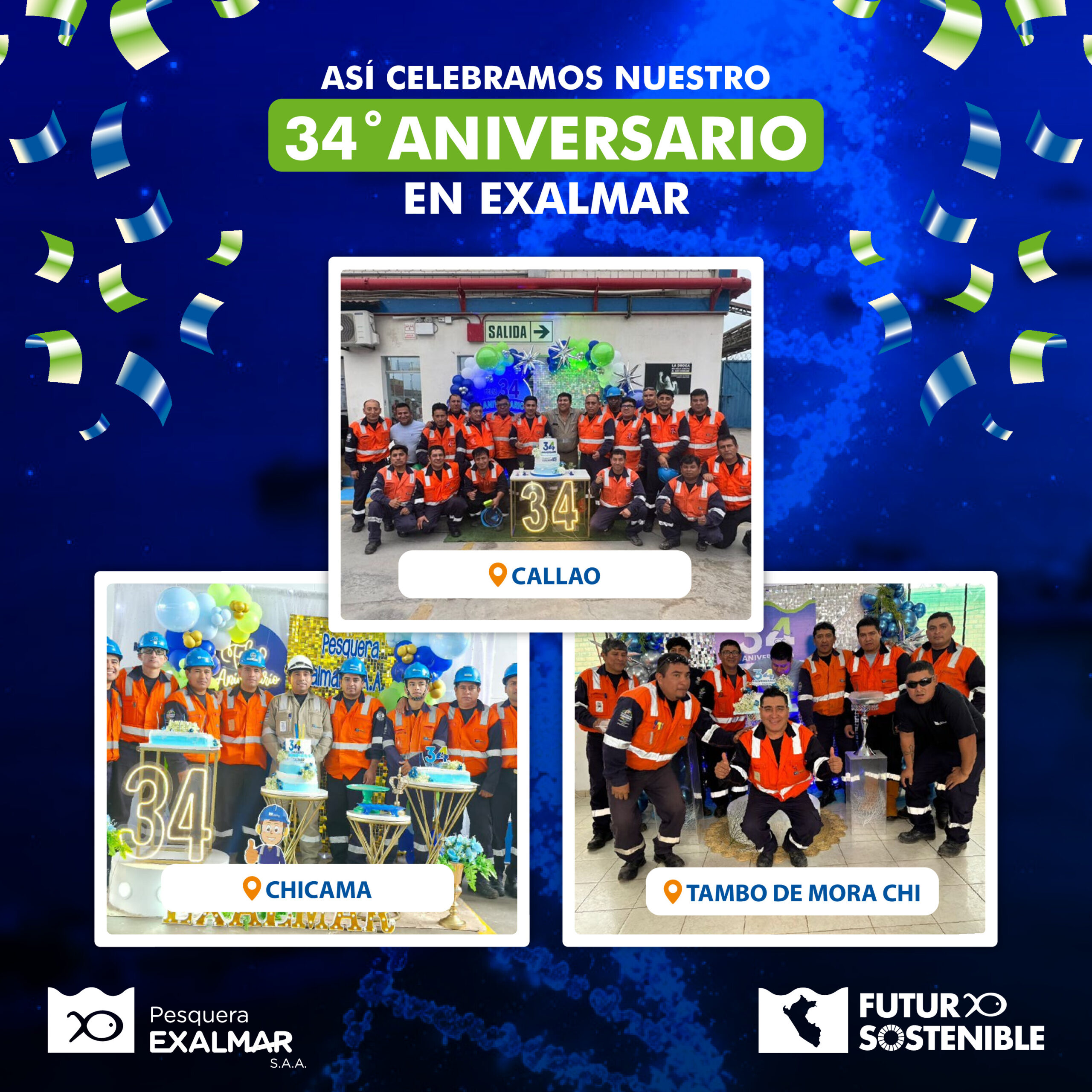 En Exalmar celebramos nuestro 34.