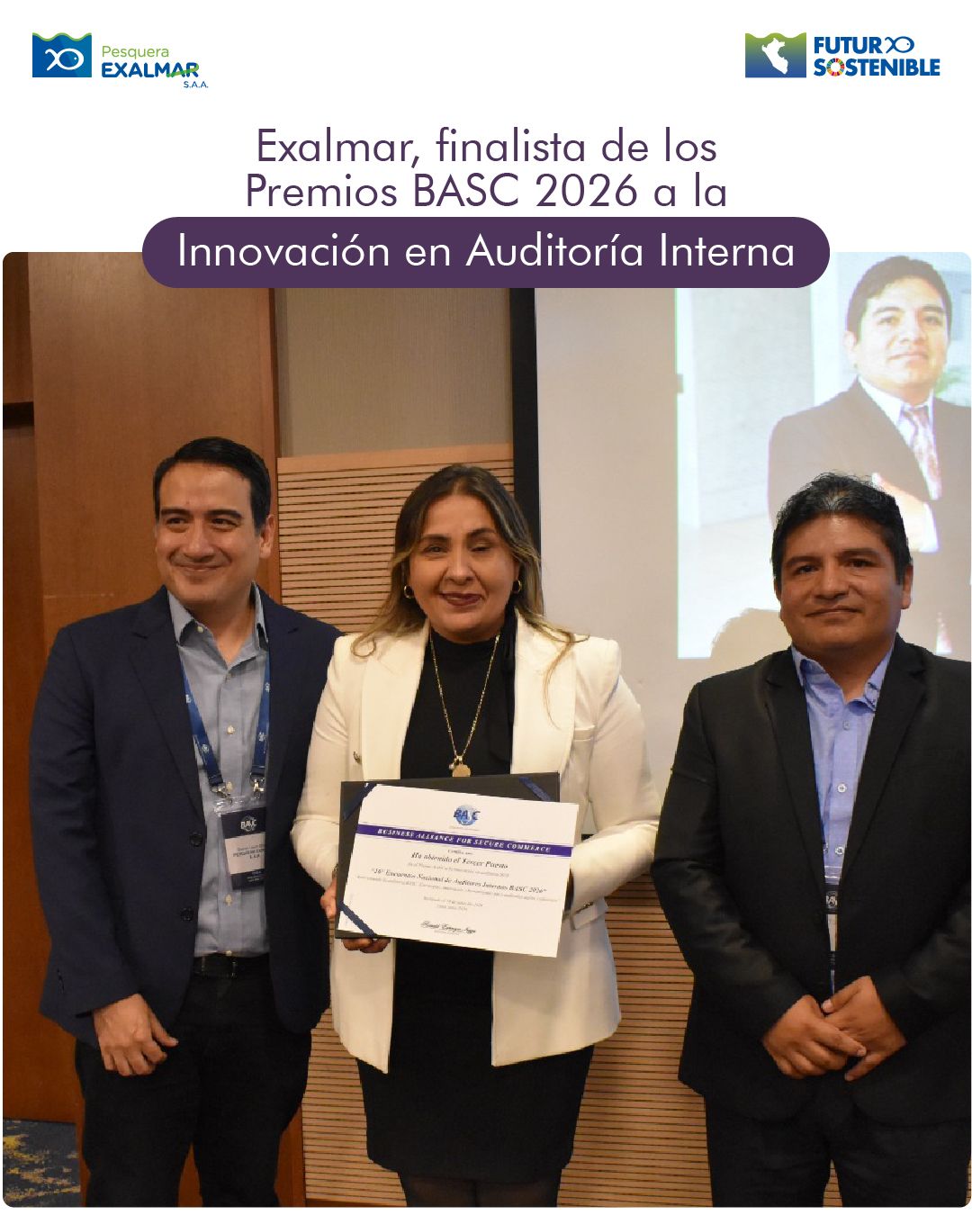 Exalmar fue reconocida en los Premios BASC 2026