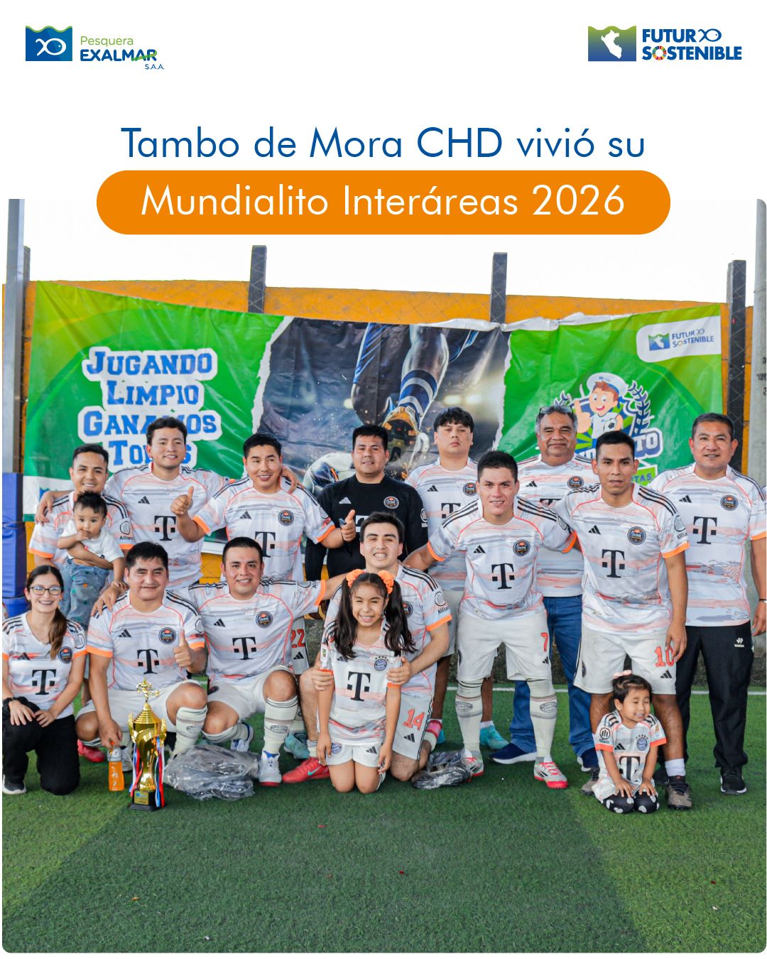 Tambo de Mora CHD vivió una jornada de integración con su Mundialito Interáreas 2026