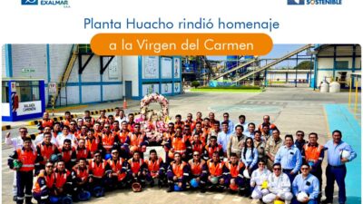 Planta Huacho rindió homenaje a la Virgen del Carmen