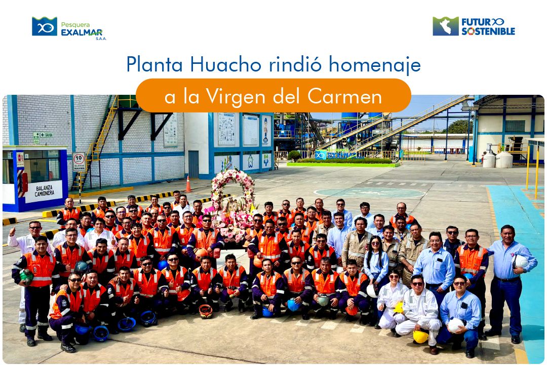 Planta Huacho rindió homenaje a la Virgen del Carmen