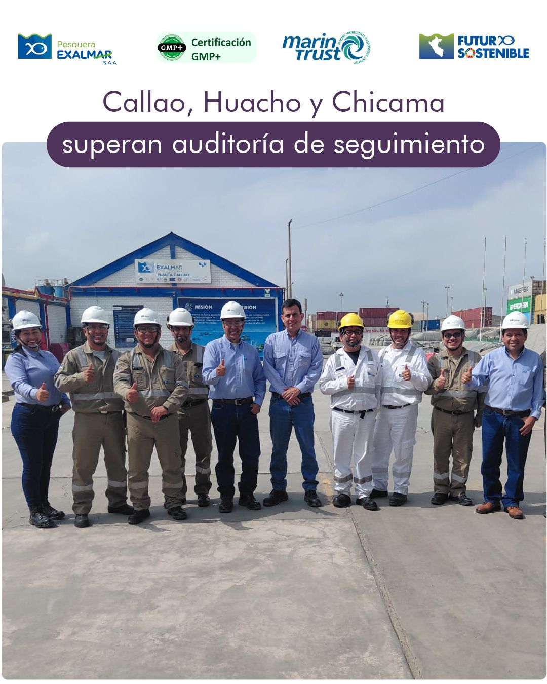 Callao, Huacho y Chicama superan con éxito auditoría
