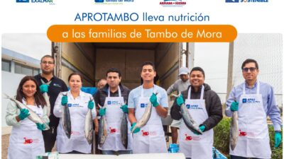 APROTAMBO lleva pescado nutritivo a familias de Tambo de Mora