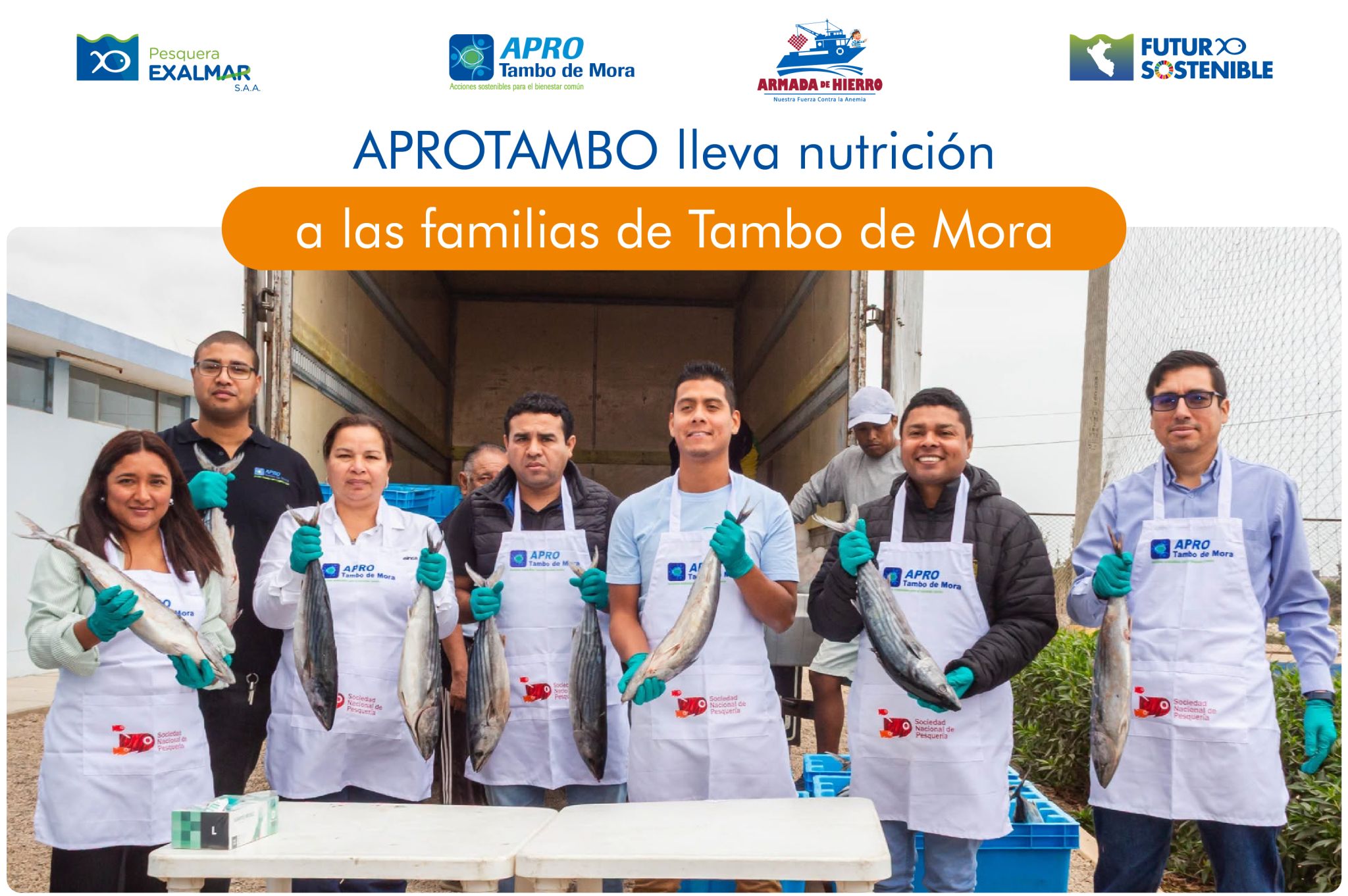 APROTAMBO lleva pescado nutritivo a familias de Tambo de Mora