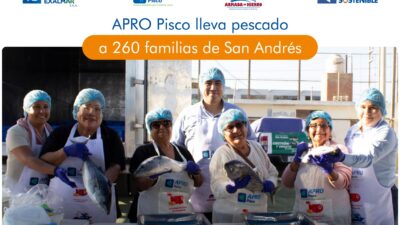 APRO Pisco lleva pescado a 260 familias de San Andrés