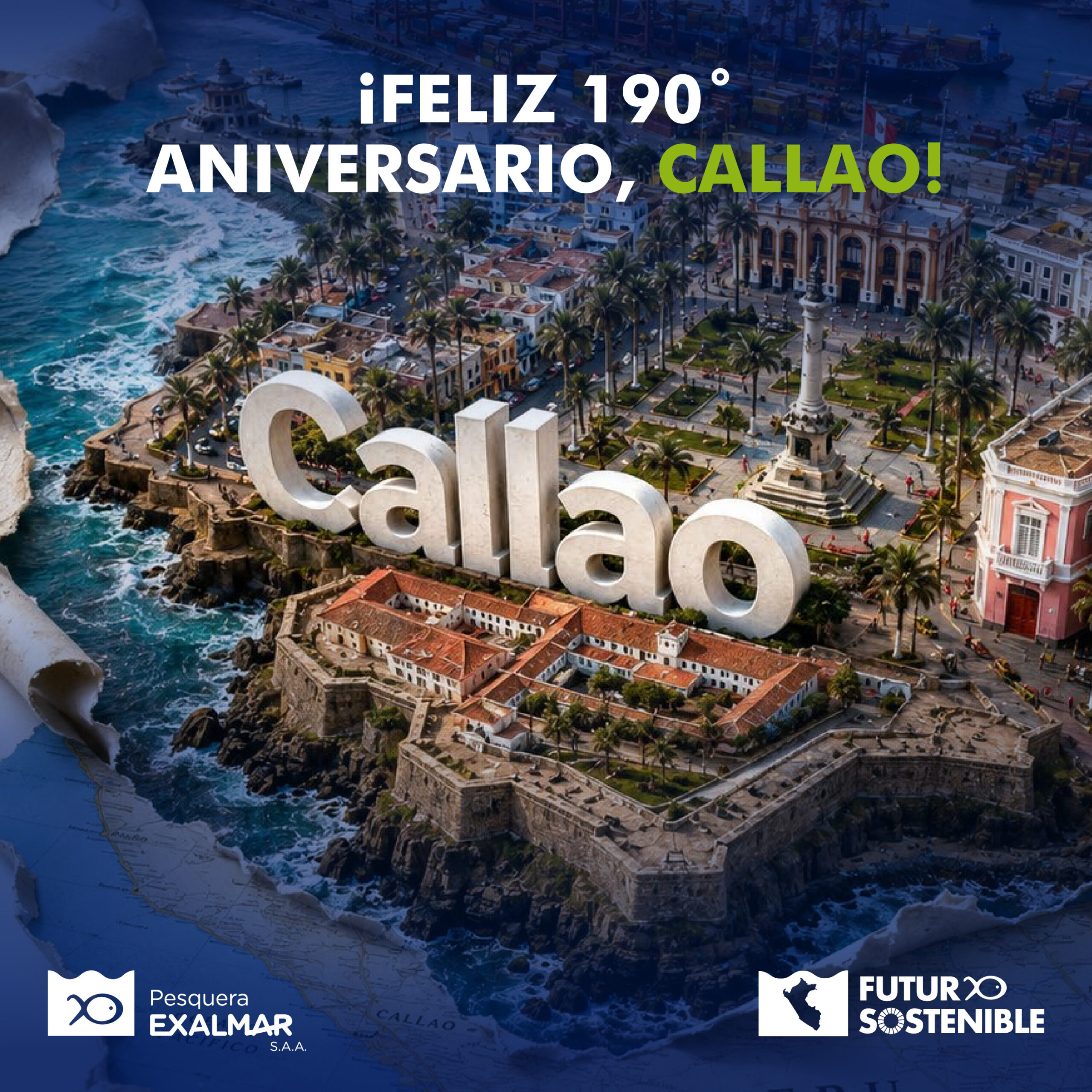 Celebramos el aniversario del Callao, una tierra de historia, tradición y espíritu chalaco, cuya conexión con el mar ha sido protagonista del desarrollo del Perú.