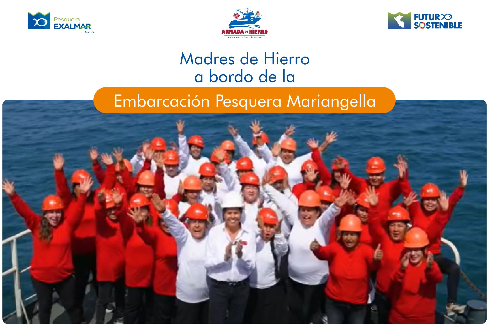 Madres de Hierro a bordo de la Embarcación Pesquera Mariangella
