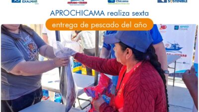 APROCHICAMA realiza su sexta entrega de pescado en Rázuri