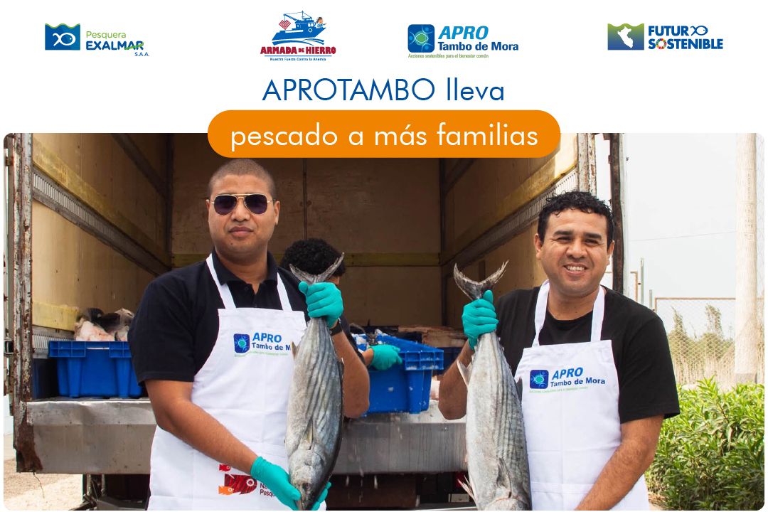 APROTAMBO lleva pescado a familias de Tambo de Mora